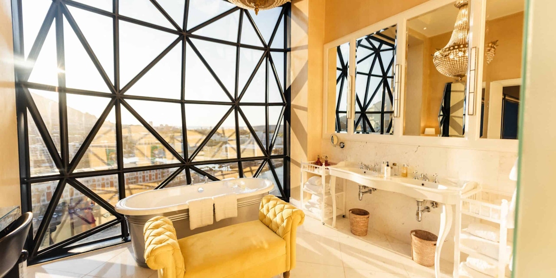 Bathroom With View of Cape Town