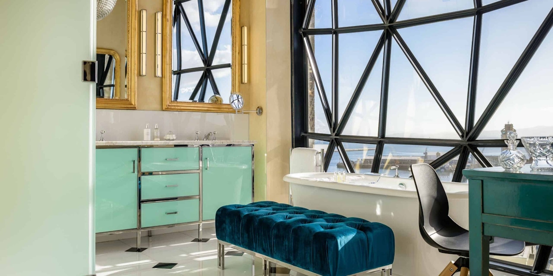 Bathroom With View of Cape Town